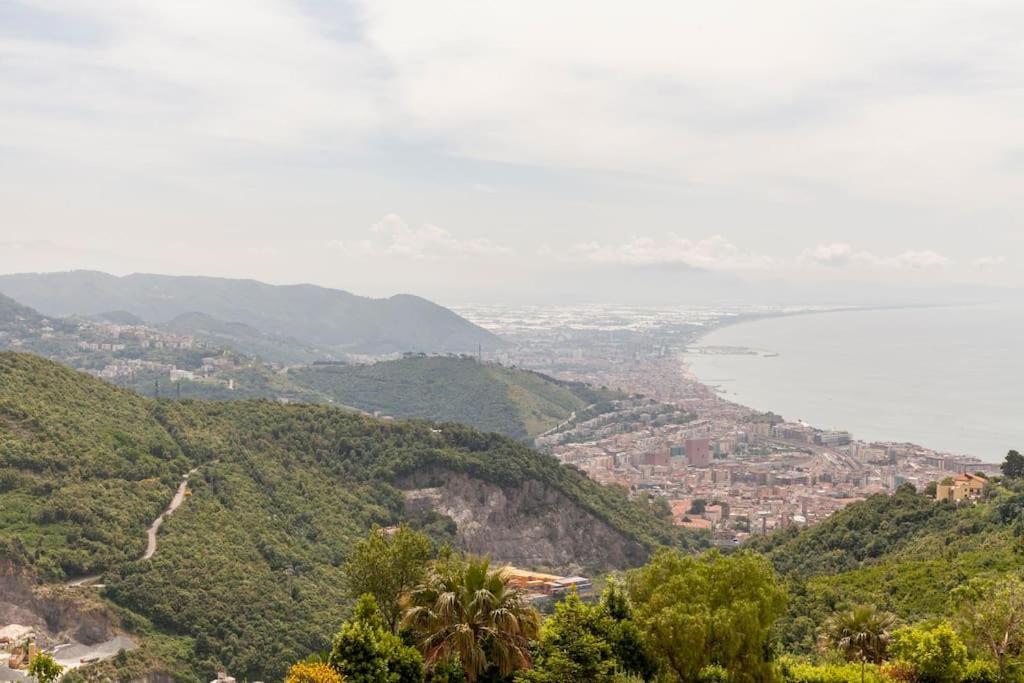 Tenuta Croce Appartamento Karol-Piscina-Vista Mare Salerno Ngoại thất bức ảnh