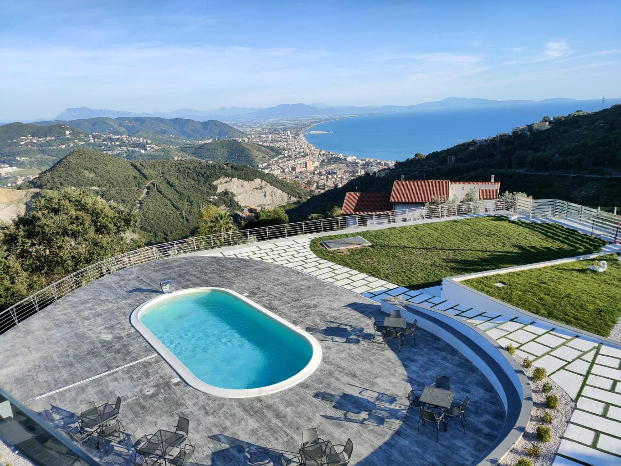 Tenuta Croce Appartamento Karol-Piscina-Vista Mare Salerno Ngoại thất bức ảnh